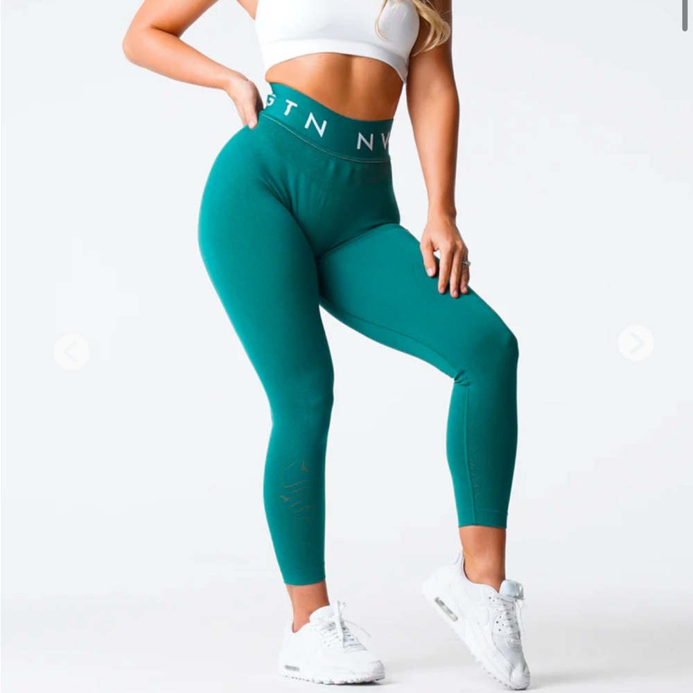NVGTN Teal High-Waisted Leggings